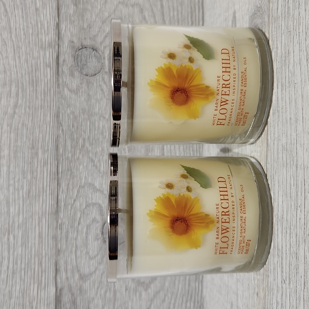 Bath & Body Works Flowerchild Single Wick Candles X2